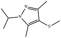 1,3,5-Trimethyl-4-(methylthio)-1H-pyrazole Structure