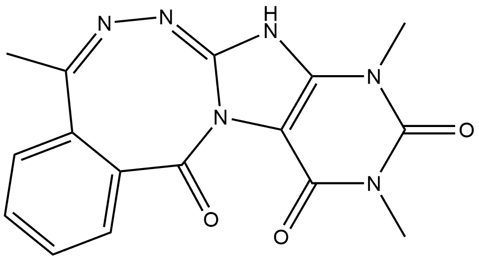 Purino[5,?6-?d]?[2,?3,?5]?benzotriazocine-?10,?12,?14(7H,?9H,?11H)?-?trione, 5,?9,?11-?trimethyl- (9CI)|