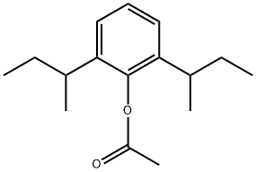 Phenol, 2,6-bis(1-methylpropyl)-, 1-acetate Structure