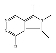 4-chloro-5,6,7-trimethyl-pyrrolo[3,4-d]pyridazine Struktur