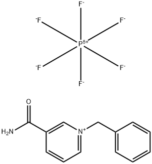 Pyridinium, 3-(aminocarbonyl)-1-(phenylmethyl)-, hexafluorophosphate(1-) (1:1) Structure