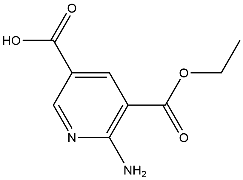 6-Amino-5-(ethoxycarbonyl)nicotinic acid Struktur