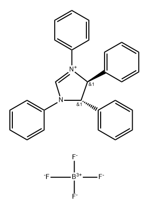 (4S,5S)-1,3,4,5-Tetraphenyl-4,5-dihydro-1H-imidazol-3-ium tetrafluoroborate Structure