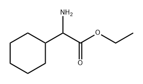 Cyclohexaneacetic acid, α-amino-, ethyl ester Structure