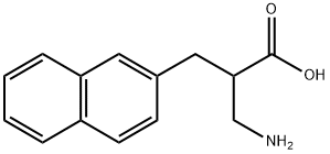 3-氨基-2-(萘-2-基甲基)丙酸 结构式