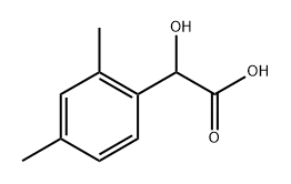 Benzeneacetic acid, α-hydroxy-2,4-dimethyl- Struktur
