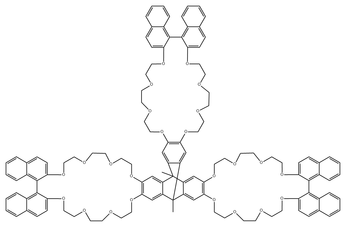 手性三蝶烯衍生物三冠醚, 910794-39-7, 结构式