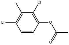 Phenol, 2,4-dichloro-3-methyl-, 1-acetate 结构式