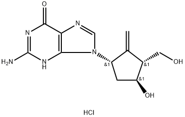 13C3,15N]-恩替卡韦盐酸盐,911196-94-6,结构式