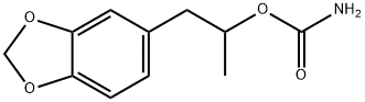 1,3-Benzodioxole-5-ethanol, α-methyl-, 5-carbamate Structure