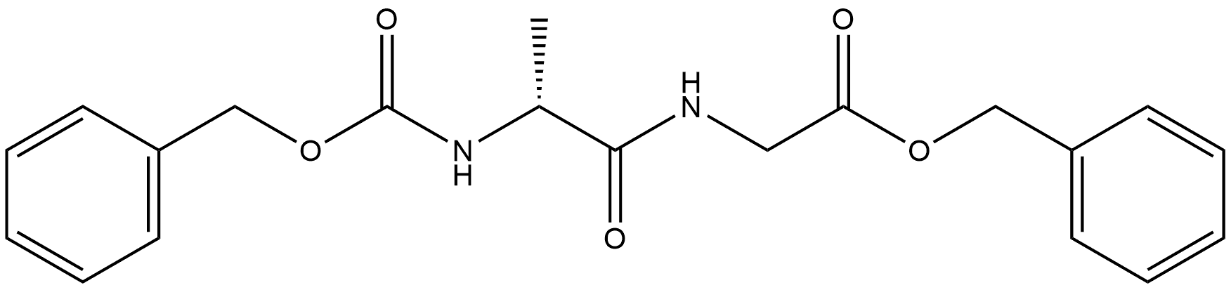 Glycine, N-(N-carboxy-D-alanyl)-, dibenzyl ester (5CI) 化学構造式