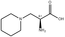 1-Piperidinepropanoic acid, α-amino-, (αS)- Structure