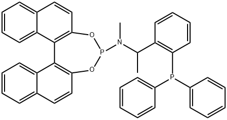 (11BR)-N-((S)-1-(2-(二苯基磷烷基)苯基)乙基)-N-甲基二萘并[2,1-D:1',2'-F][1,3,2]二氧杂膦-4-胺,913265-31-3,结构式