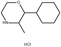 Morpholine, 2-cyclohexyl-3-methyl-,hydrochloride 化学構造式