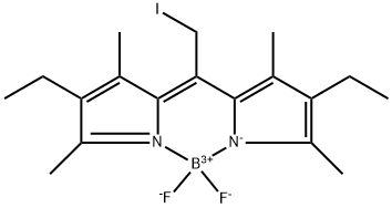 4,4-difluoro-8-iodomethyl-1,3,5,7-tetramethyl-2,6-diethyl-4-bora-3a,4a-diaza-s-indacene Structure