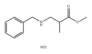 Methyl3-(benzylamino)-2-methylpropanoate hydrochloride 化学構造式