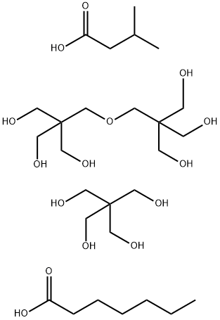 Heptanoic acid, mixed esters with dipentaerythritol, 3-methylbutanoic acid and pentaerythritol Structure