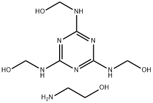 Methanol, (1,3,5-triazine-2,4,6-triyltriimino)tris-, sulfonated, compds. with ethanolamine,91671-91-9,结构式