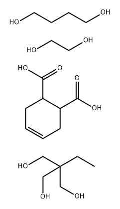 4-Cyclohexene-1,2-dicarboxylic acid, mixed esters with 1,4-butanediol, ethylene glycol and trimethylolpropane Structure