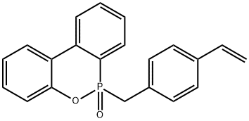 1H-Dibenz[c,e][1,2]oxaphosphorin, 6-[(4-ethenylphenyl)methyl]-, 6-oxide Struktur