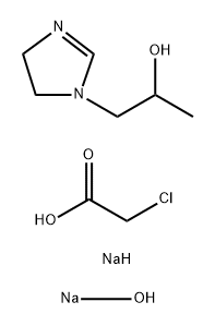 Acetic acid, chloro-, sodium salt, reaction products with 4,5-dihydro-alpha-methyl-1H-imidazole-1-ethanol 2-norcoco alkyl derivs. and sodium hydroxide Struktur