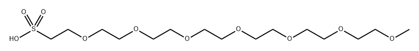 m-PEG7-sulfonic acid Structure