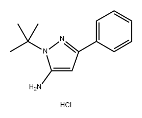 1H-Pyrazol-5-amine, 1-(1,1-dimethylethyl)-3-phenyl-, hydrochloride (1:1),917950-35-7,结构式