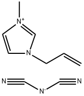 1‐アリル‐3‐メチルイミダゾリウムジシアナミド 化学構造式