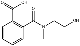 Benzoic acid, 2-[[(2-hydroxyethyl)methylamino]carbonyl]- Structure