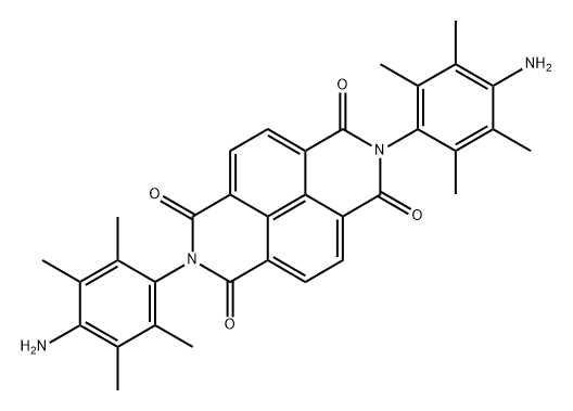 N,N'-bis(4-amino-2,3,5,6-tetramethylphenyl)naphthalene-1,4,5,8-dicarboxyimide Structure