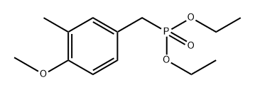 4-甲氧基-3-甲基苄基膦酸二乙酯 结构式