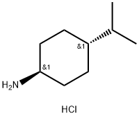 Cyclohexanamine, 4-(1-methylethyl)-, hydrochloride (1:1), trans- Struktur