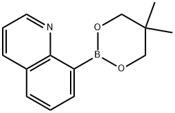 Quinoline, 8-(5,5-dimethyl-1,3,2-dioxaborinan-2-yl)- Structure