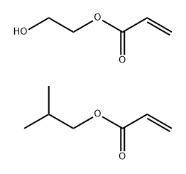2-丙酸-2-羟基乙酯与2-丙烯酸-2-甲基丙基酯的聚合物 结构式