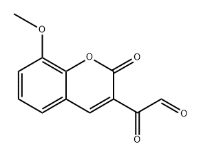 3-glyoxyloyl-8-methoxy- Structure