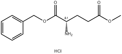 H-Glu(Ome)Obzl Hydrochloride 结构式