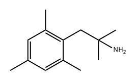 Benzeneethanamine, α,α,2,4,6-pentamethyl- Struktur