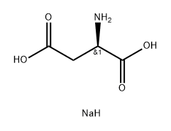 D-Aspartic acid, sodium salt (1:2) 化学構造式