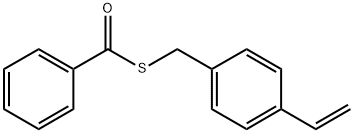 S-[(4-Ethenylphenyl)methyl] benzenecarbothioate Structure