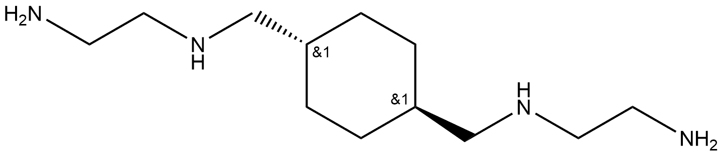 N1,N1'-((trans-Cyclohexane-1,4-diyl)bis(methylene))bis(ethane-1,2-diamine) Structure