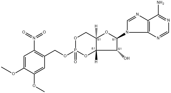 4,5-dimethoxy-2-nitrobenzyl cyclic AMP Struktur