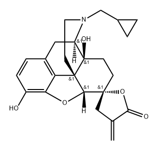 3,6,14-trihydroxy-6-(2-carboxyallyl)-17-(cyclopropylmethyl)morphinan gamma-lactone 4,5-epoxide,92398-20-4,结构式