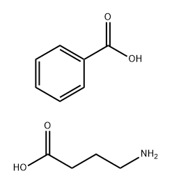 Butanoic acid, 4-aMino-, benzoate (1:1) Struktur