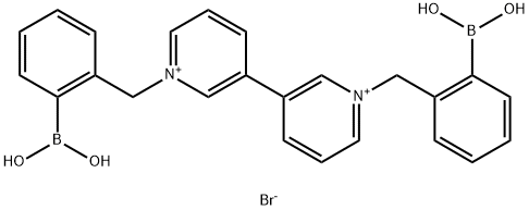 3,3'-Bipyridinium, 1,1'-bis[(2-boronophenyl)methyl]-, bromide (1:2) Structure