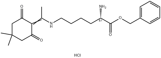 H-L-Lys(Dde)-OBzl hydrochloride Structure