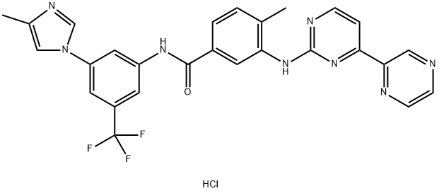 Radotinib Dihydrochloride Structure