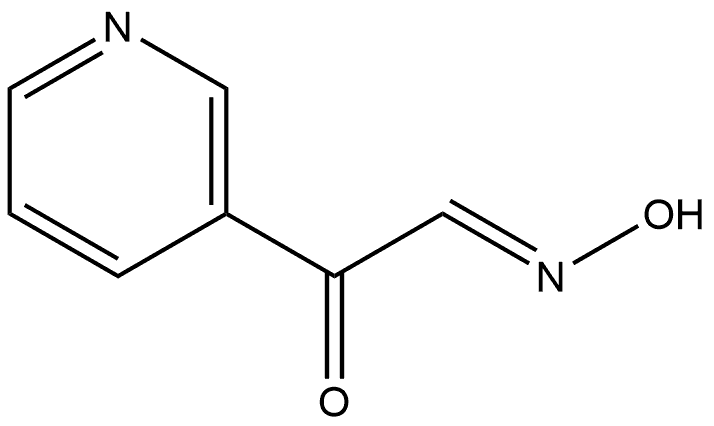 3-Pyridineacetaldehyde, α-oxo-, aldoxime, (E)- (9CI) Struktur