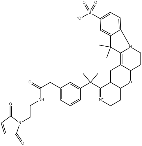 926905-86-4 5'',6'':3',4']dipyrido[1,2-a:1',2'-a']diindol-5-ium, 2-[2-[[2-(2,5-dihydro-2,5-dioxo-1H-pyrrol-1-yl)ethyl]amino]-2-oxoethyl]-6,7,7a,8a,9,10,16,18-octahydro-16,16,18,18-tetramethyl-14-sulfo-, inner salt