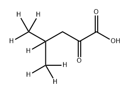 Pentanoic-4,5,5,5-d4 acid, 4-(methyl-d3)-2-oxo- Structure