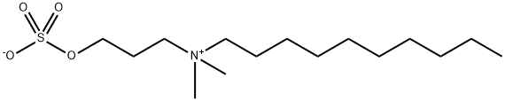N,N-DIMETHYL-N-(3-(SULFOOXY)PROPYL)-1-DE CANAMINIUM OH INNER SALT, 98,92764-22-2,结构式